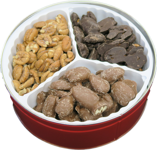 Small Holiday Tin - Milk-, Dark- and Roasted with Salt
