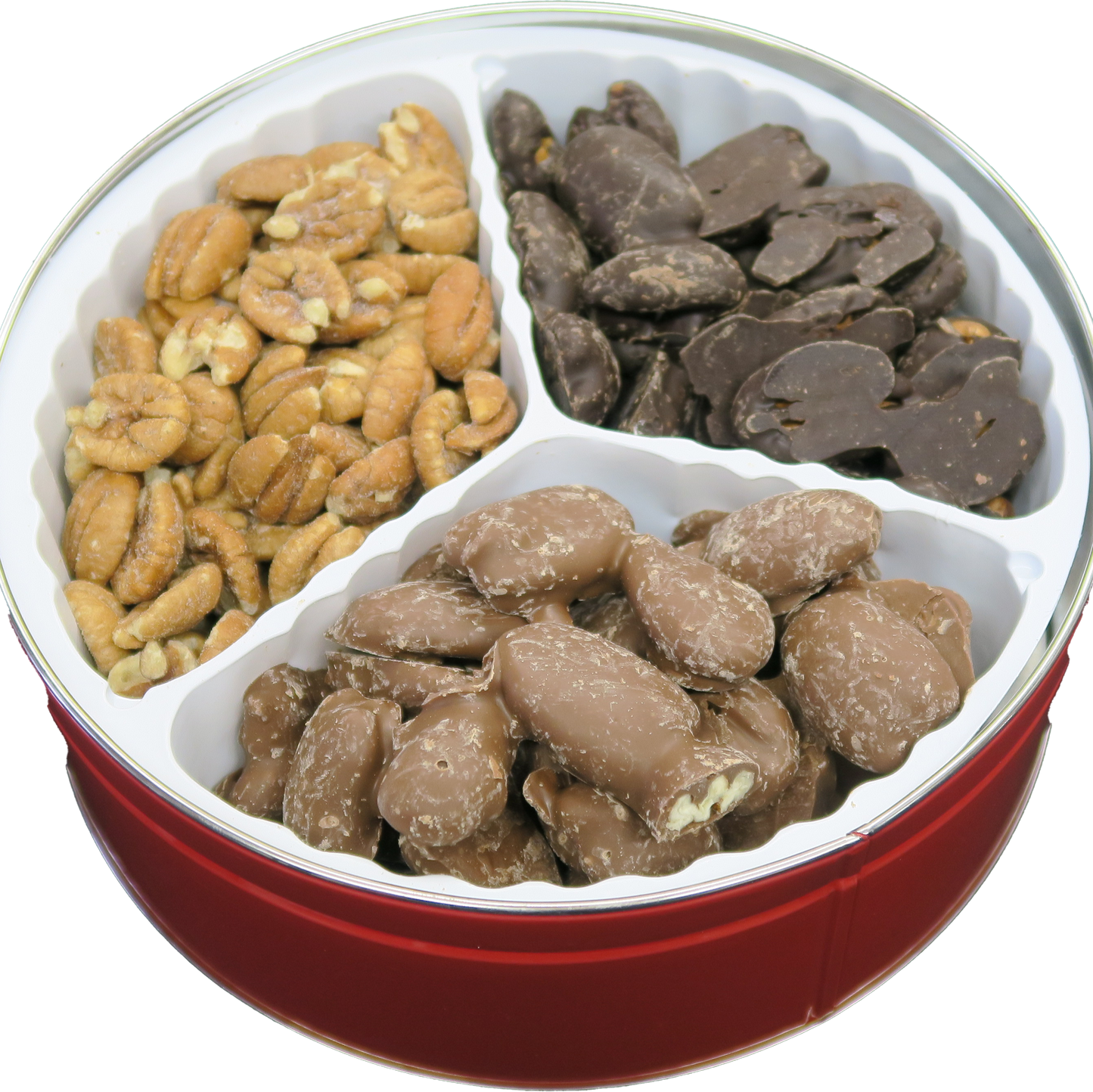 Small Holiday Tin - Milk-, Dark- and Roasted with Salt