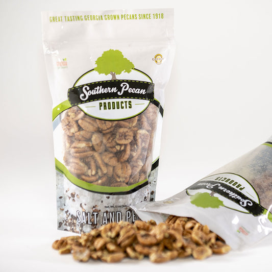 Premium Roasted Pecans with Salt & Black Pepper 12 oz