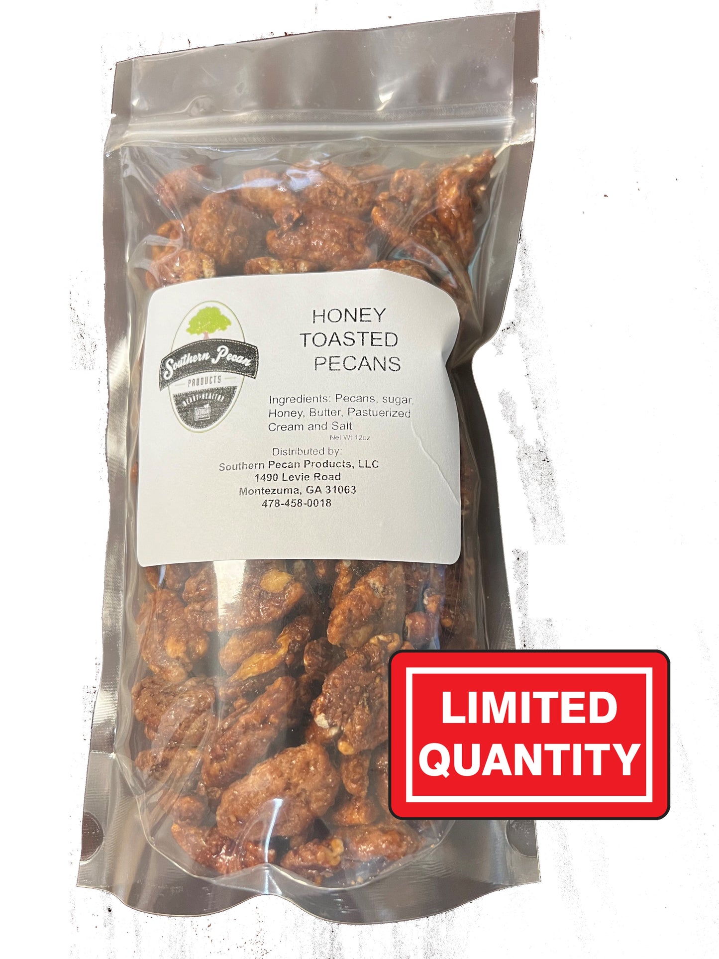 Honey Roasted Pecans - 12 oz